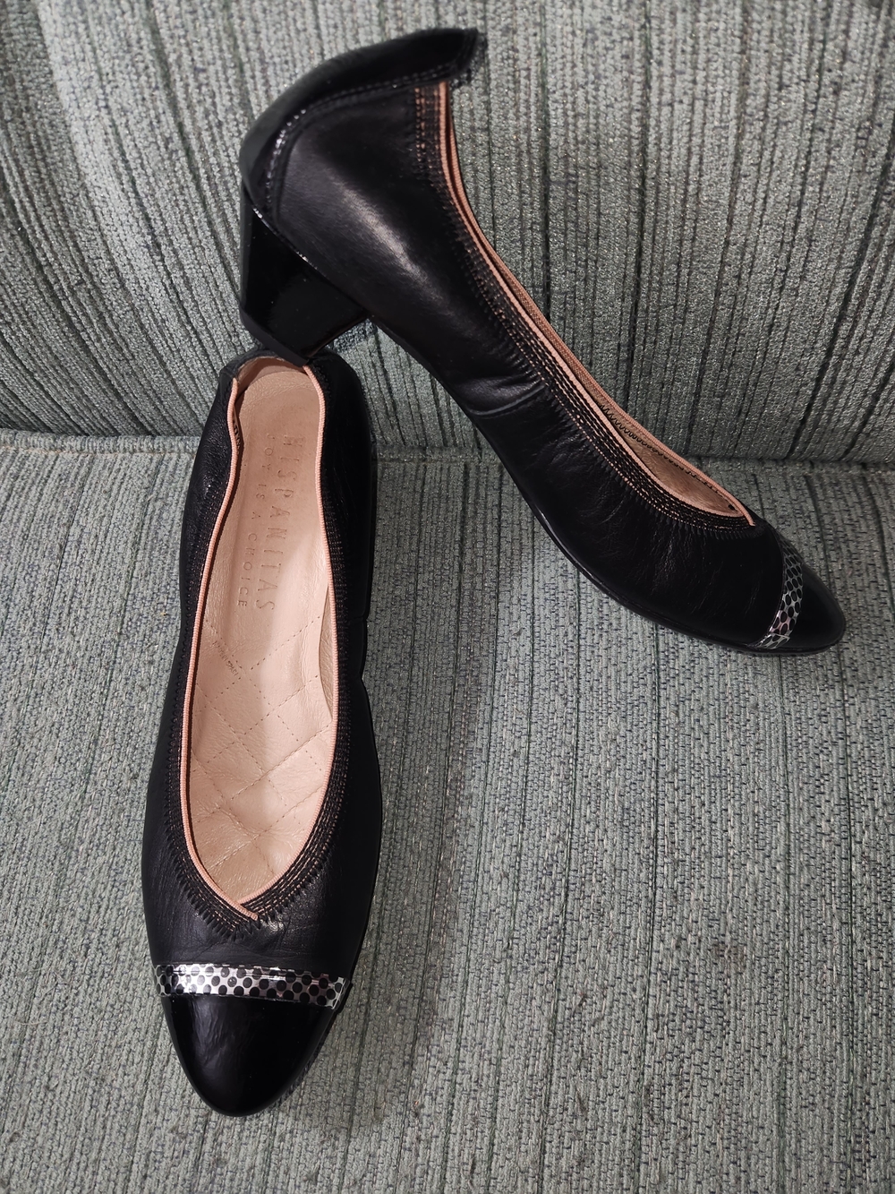 🍉Hispanitas Pumps with Metallic Toe Detail